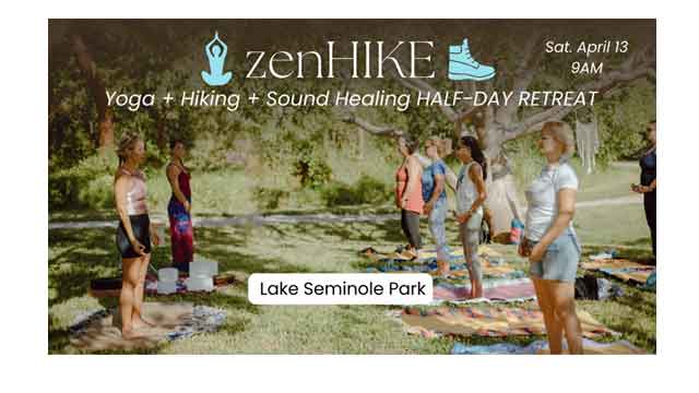 Zenhike graphic for retreat at Lake Seminole Park.